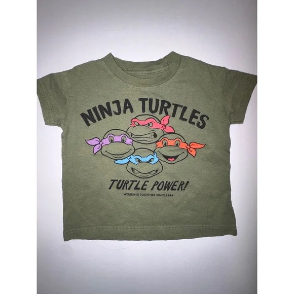 Boys 12 Months Bundle 6pc Tshirts‎ Pants sweatsuit Ninja Turtles Nike Reebok - Picture 4 of 9